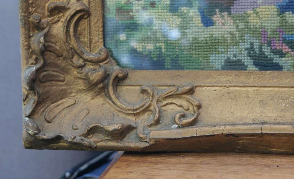 Vintage Tapestry in Ornate Frame