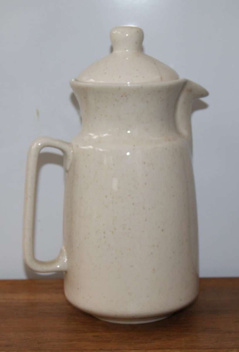 Glazed Stoneware Jug/ Coffee Pot