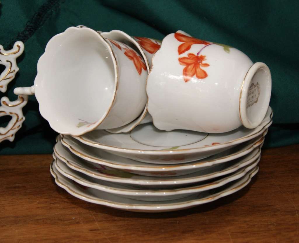 Cherry China 14pc Coffee Set