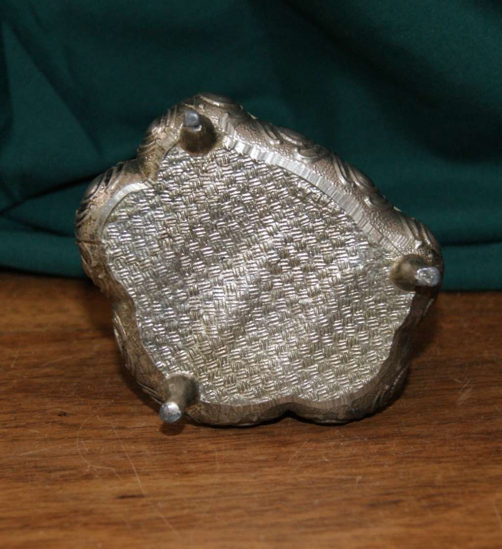 Vintage High Relief Metal Trinket Box