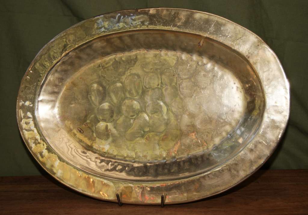 Hand Beaten Brass Tray