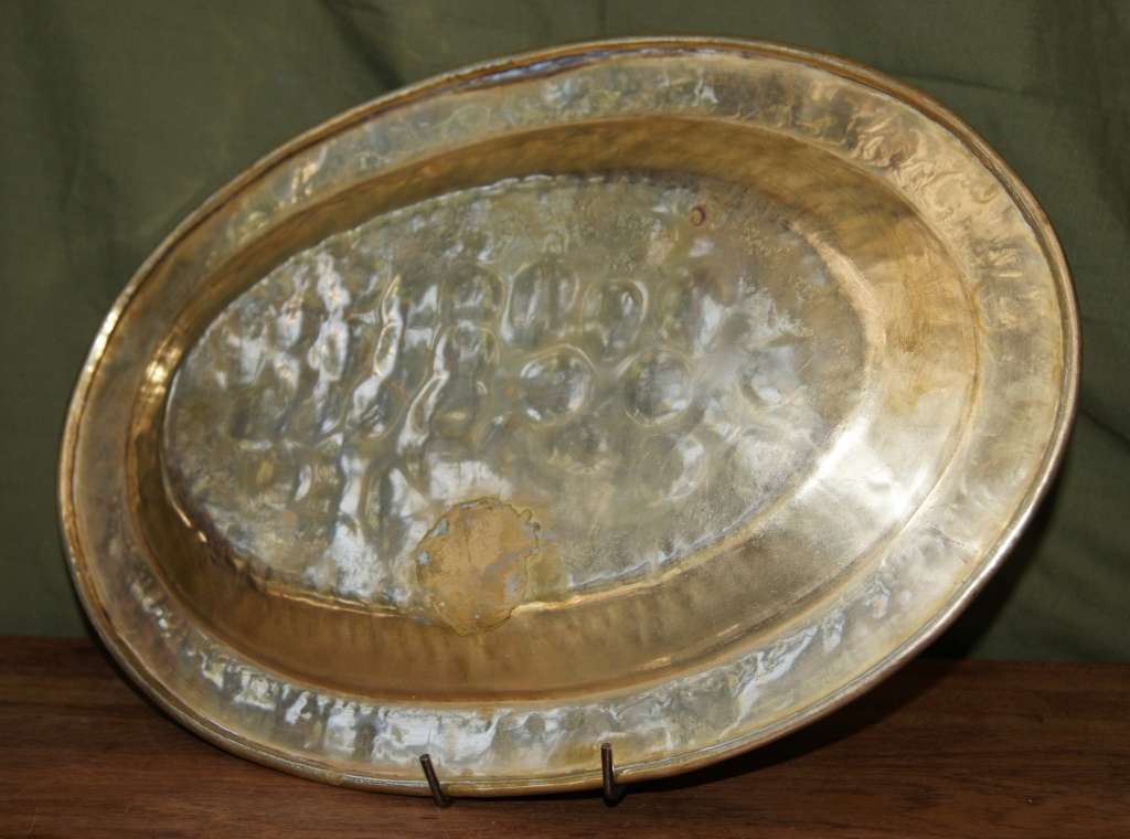 Hand Beaten Brass Tray