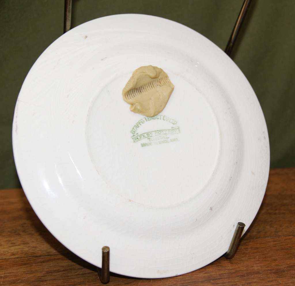 Plex St Pottery Tunstall Staffs Teaset Company LTD Display Plate