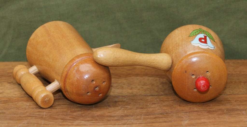 Handmade Wooden Salt and Pepper