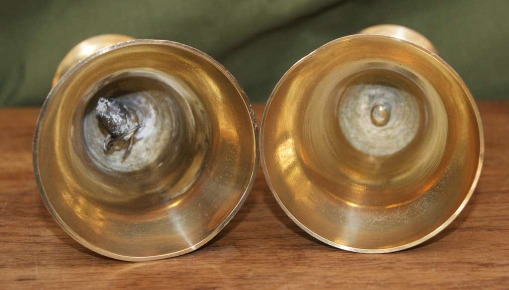 Pair of Brass Candle Holder Bells