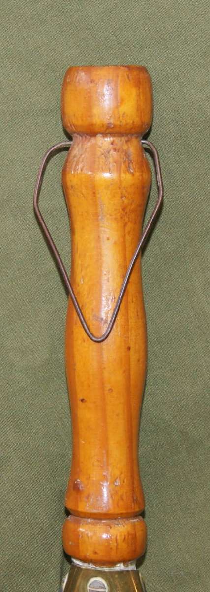 Set of 3 Brass and Wood Kitchen Utensils with Copper Rivets