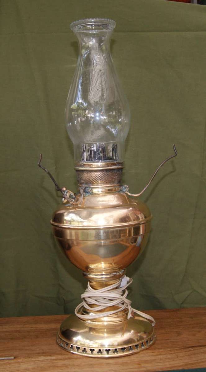 Vintage Brass `The Juno Lamp` Made in USA (converted to electric)