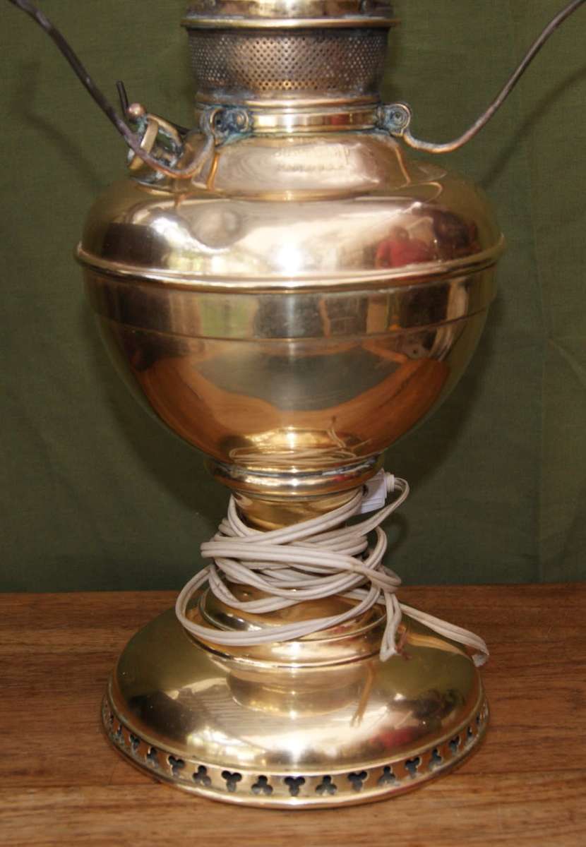 Vintage Brass `The Juno Lamp` Made in USA (converted to electric)