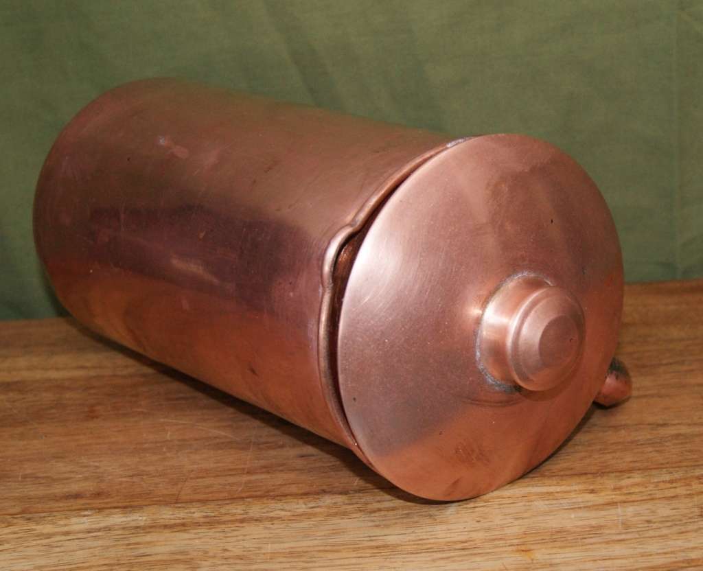Vintage Copper Coffee Pot with Lid