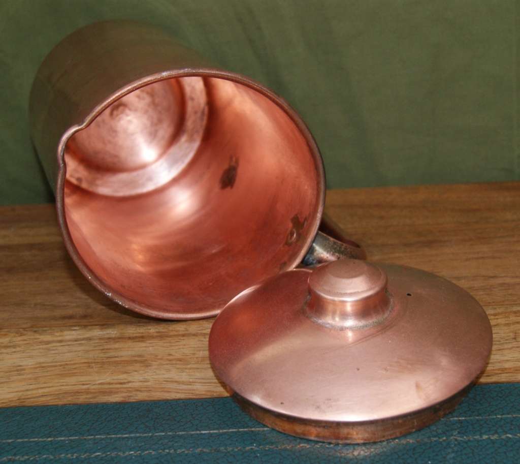 Vintage Copper Coffee Pot with Lid