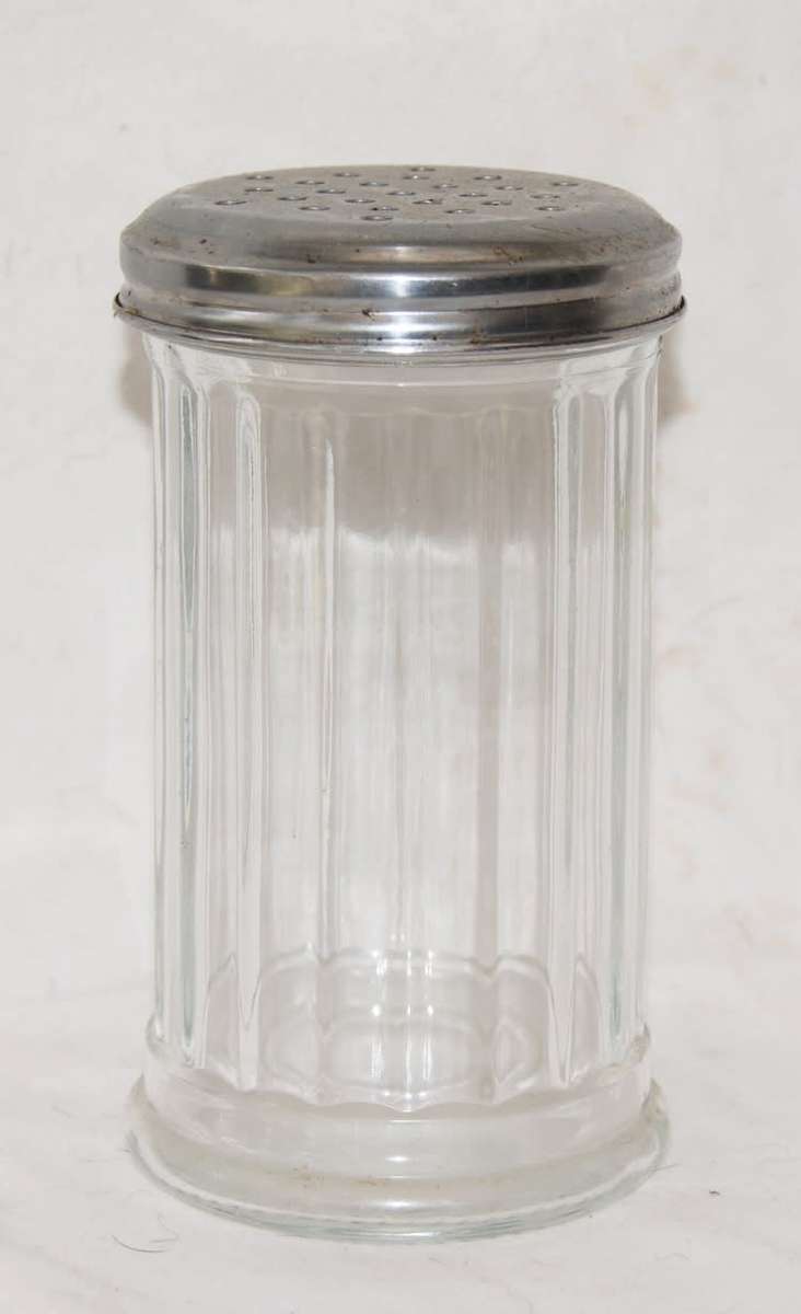Vintage Fluted Glass Sugar Shaker
