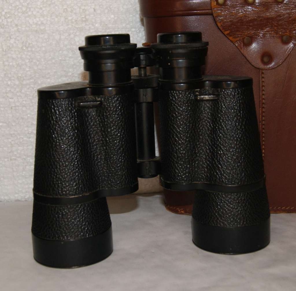 Noctovist 10x50 Vintage Binoculars in Original Leather Case @@@ CCCRRRAAAZZZYYY R1 START