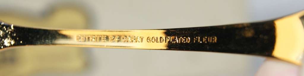 Vintage 24ct Gold Plated Eetrite Sugar Spoon @@@ CCCRRRAAAZZZYYY R1 START