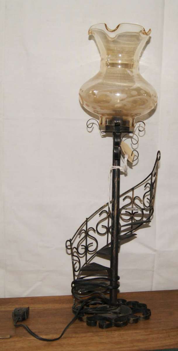 Vintage Spiral Staircase Lamp