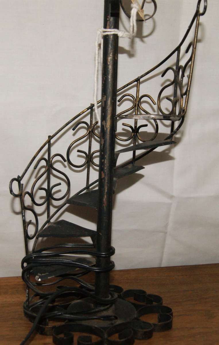 Vintage Spiral Staircase Lamp
