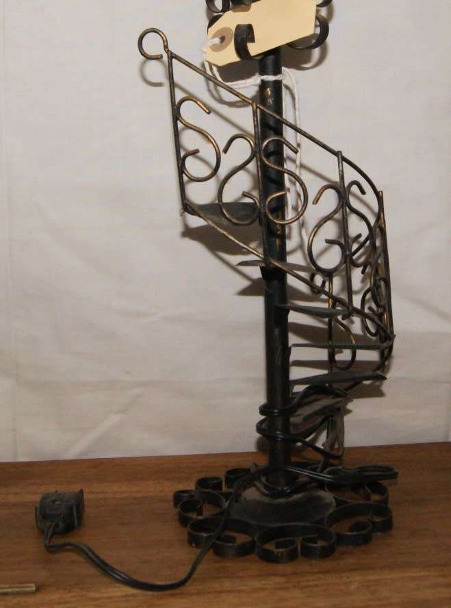Vintage Spiral Staircase Lamp