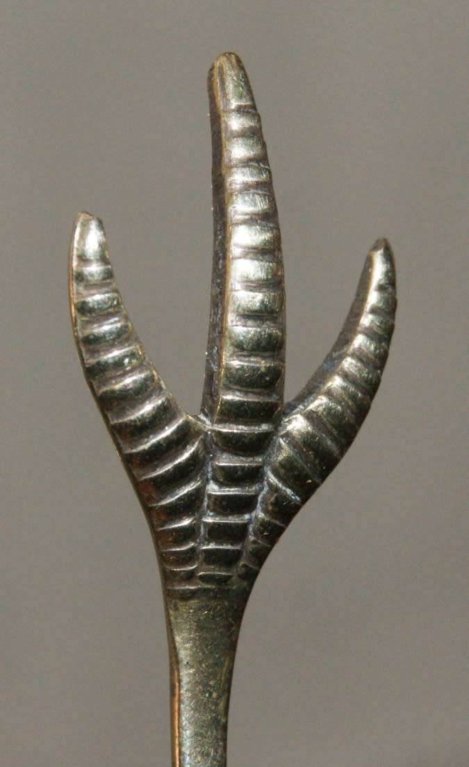 Vintage Silver Plated Claw Tongs