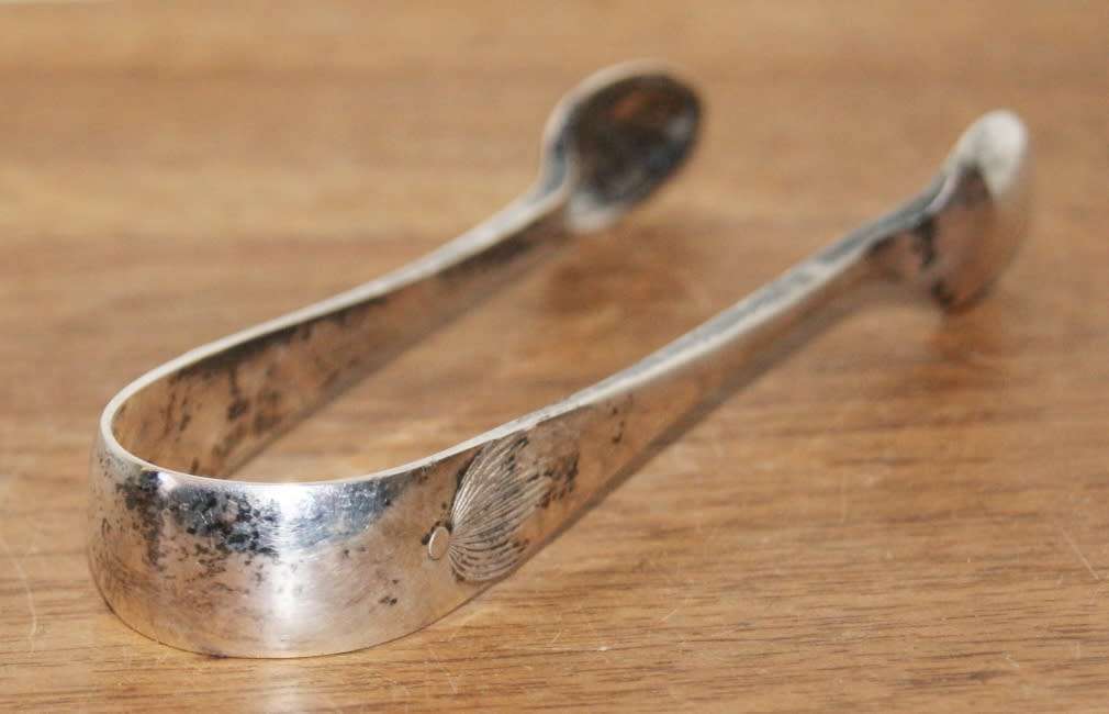 Vintage SEPNS A1 Plate Sugar Tongs