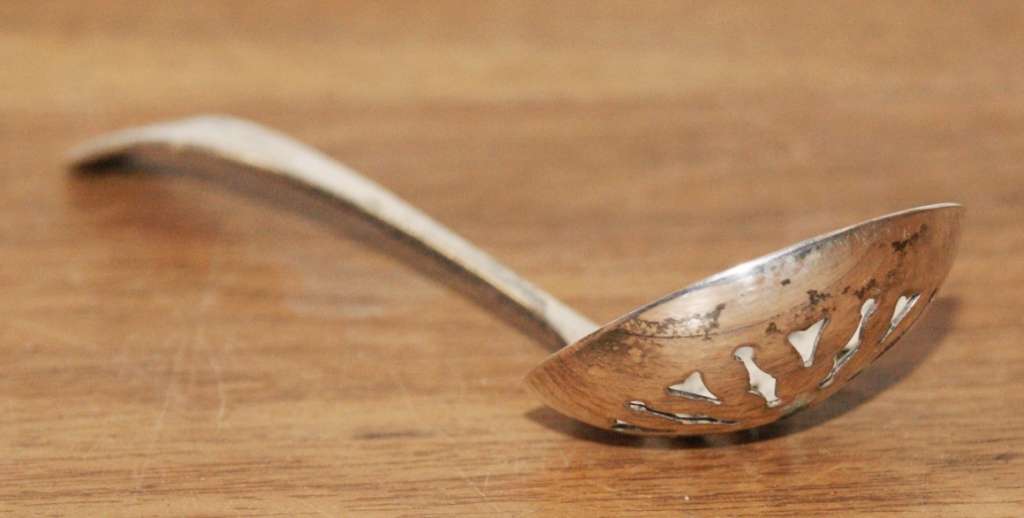 Vintage EPNS Pierced Compote Spoon
