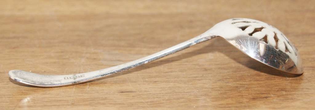 Vintage EPNS Pierced Compote Spoon