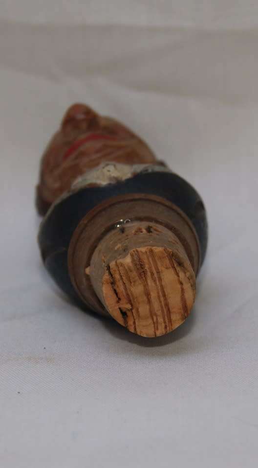 Vintage ANRI Carved Bottle Stopper Cork
