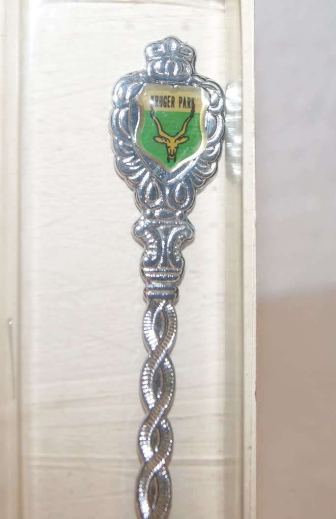 Black Rhino Kruger Park Souvenir Spoon in Original Box @@@ CCCRRRAAAZZZYYY R1 START