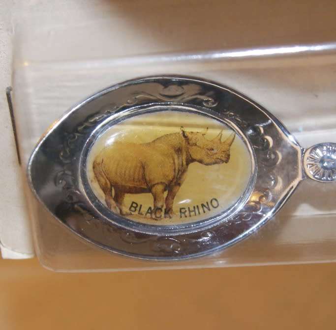 Black Rhino Kruger Park Souvenir Spoon in Original Box @@@ CCCRRRAAAZZZYYY R1 START