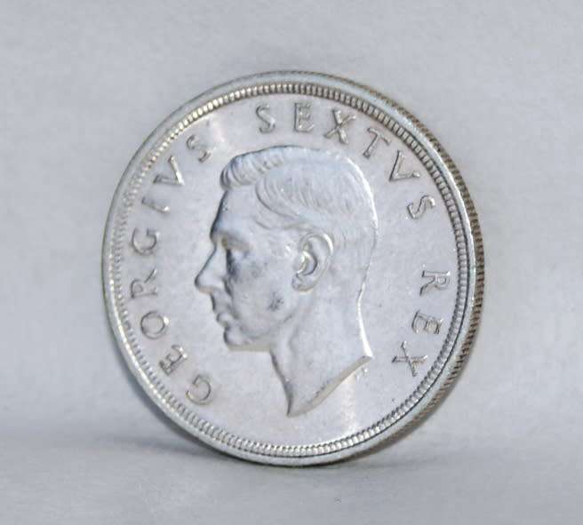 1948 Silver 5 Shilling (Crown) (UNC) 28.3g @@@ CCCRRRAAAZZZYYY R1 START