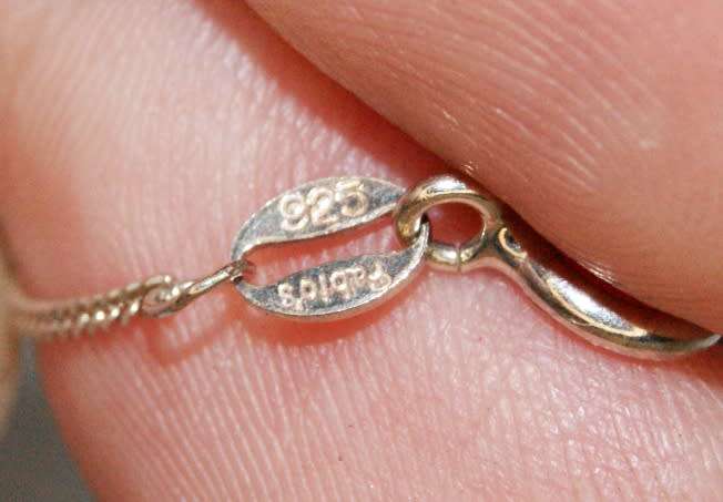 925 Silver Ornate Cross Pendant on 925 Silver Necklace