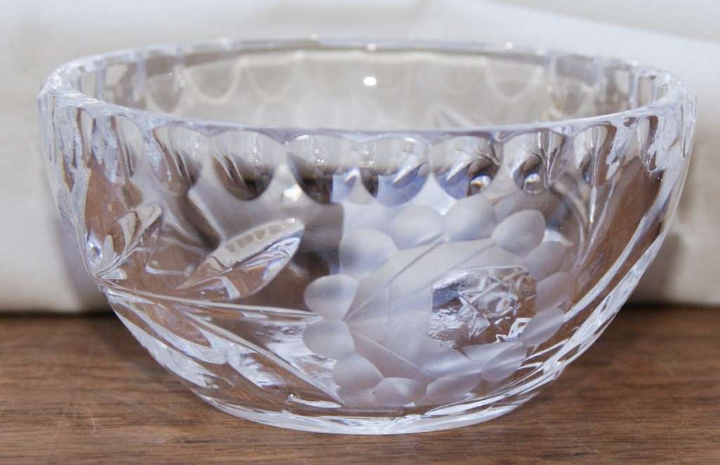 Small Crystal Rose Cut Bowl