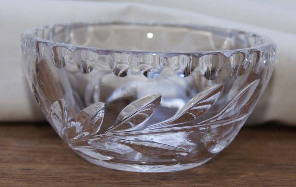 Small Crystal Rose Cut Bowl