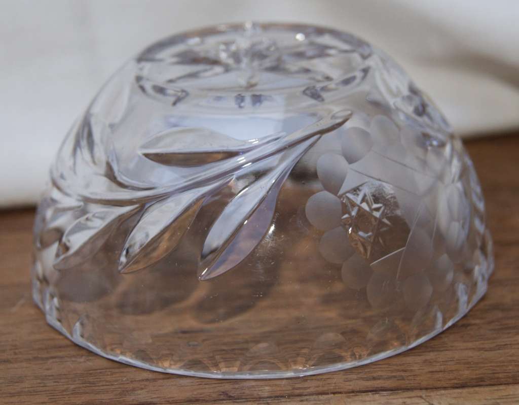 Small Crystal Rose Cut Bowl