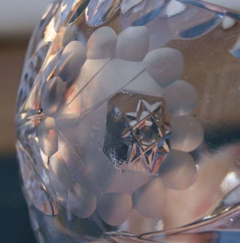 Small Crystal Rose Cut Bowl