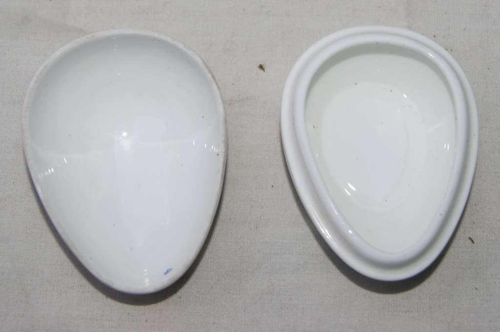 Staffordshire Porcelain Egg Trinket Box Signed Arlott