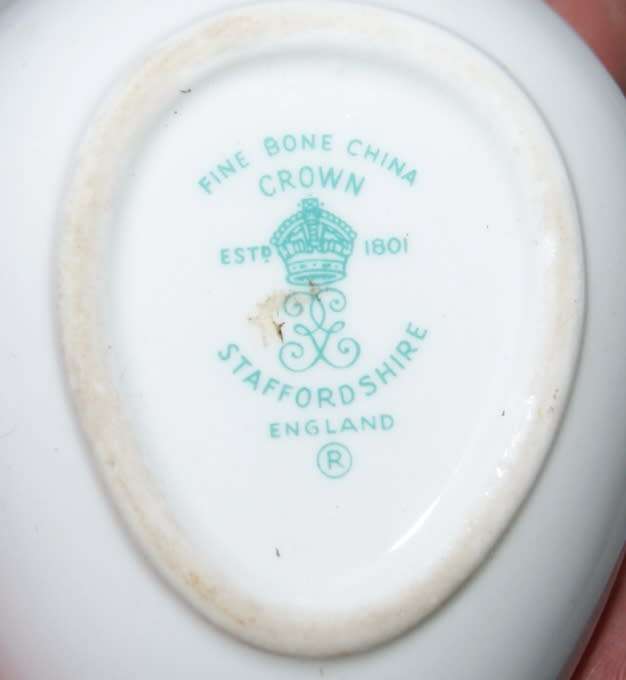 Staffordshire Porcelain Egg Trinket Box Signed Arlott