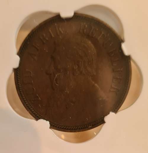 Stunning ZAR 1898 Penny from short collection year AU55