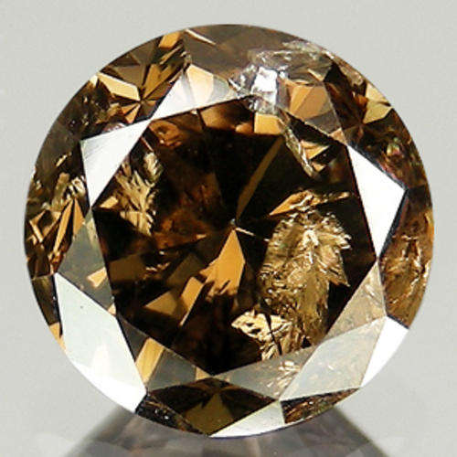 0.95 ct Fancy Cognac  SI3 Round Diamond
