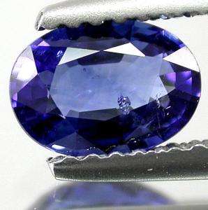 0.89 ct Blue Oval Faced Sappire
