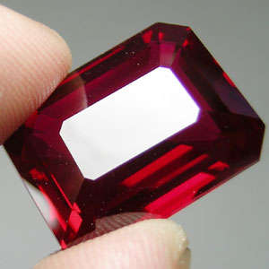 37.80ct BLOOD RED OCTAGON RUBY