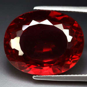 27.15ct BLOOD RED OVAL RUBY