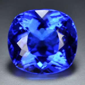 18.60ct TANZANITE BLUE CUSHION QUARTZ