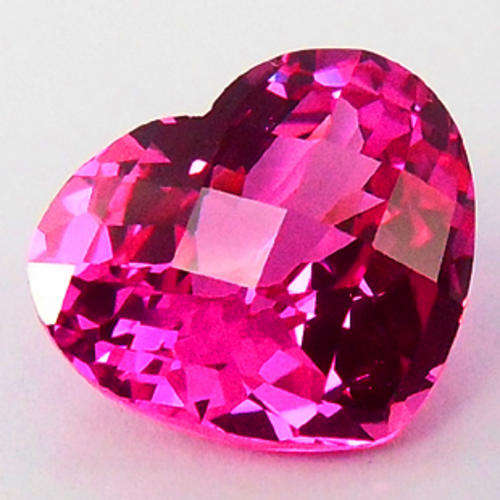 14.69ct CHECKER HEART CUT PINK SAPPHIRE