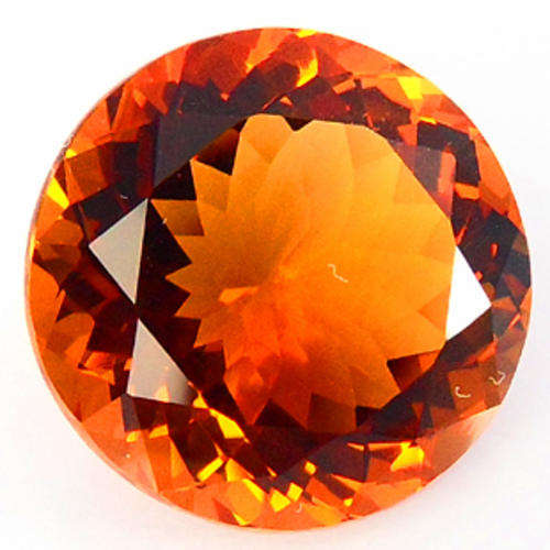 25.85 ROUND ORANGE DEEP CITRINE
