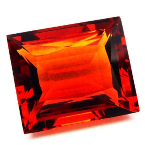 40.57ct EMERALD DEEP ORANGE CITRINE