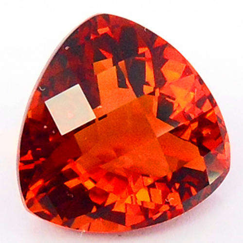 11.62ct TRILLION CUT DEEP ORANGE CITRINE