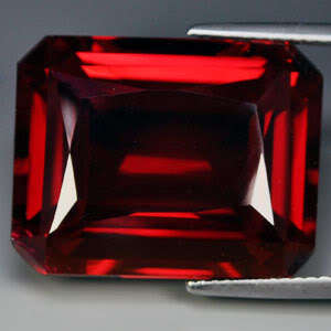 23.00ct BLOOD RED OCTAGON RUBY