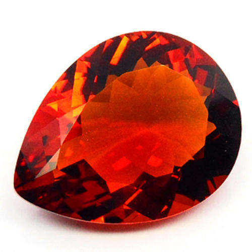 19.57ct DEEP ORANGE PEAR CITRINE