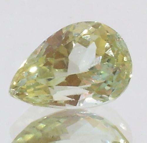 5.54ct PEAR PALE GREEN KUNZITE