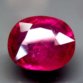 6.86ct OVAL BLOOD RED NATURAL RUBY