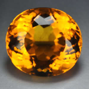 18.75ct OVAL YELLOW GOLD CITRINE